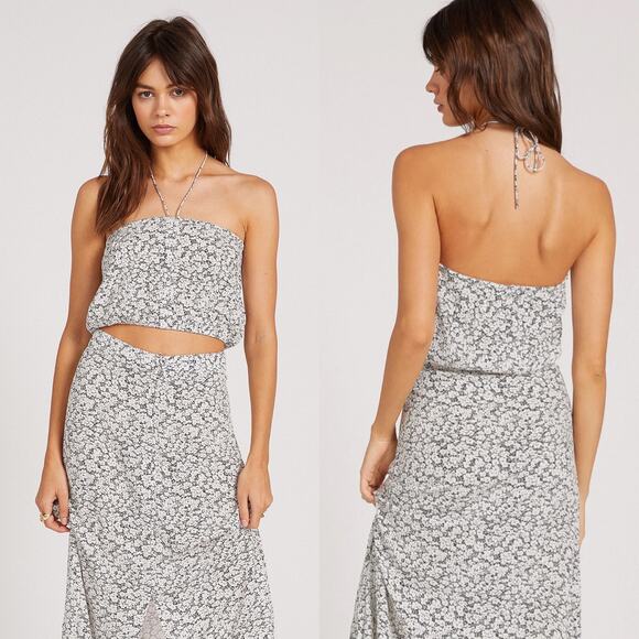 Volcom Bae Bae Doll Tube Top in Black & White - Picture 1 of 10